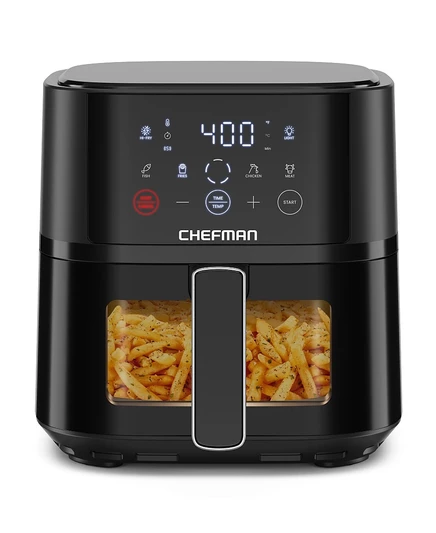 Аэрогриль Chefman TurboFry Touch 3,8 л с окном, черный