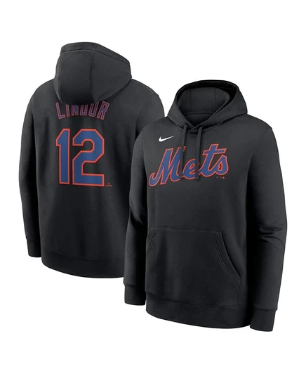 Мужское худи Nike Francisco Lindor Club Pullover, черное