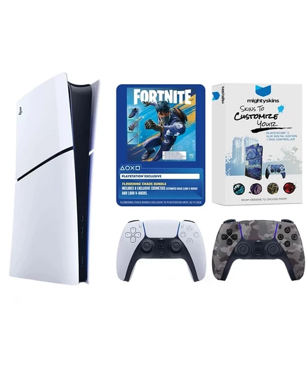 Игровая консоль Sony PS5 Digital Fortnite, серый камуфляж