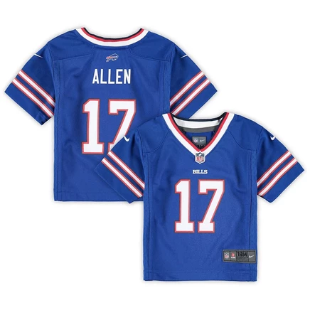Детская игровая футболка Nike Buffalo Bills (Josh Allen), королевский синий