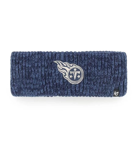 Женская полосатая повязка на голову темно-синего цвета Tennessee Titans Team Meeko heathered navy