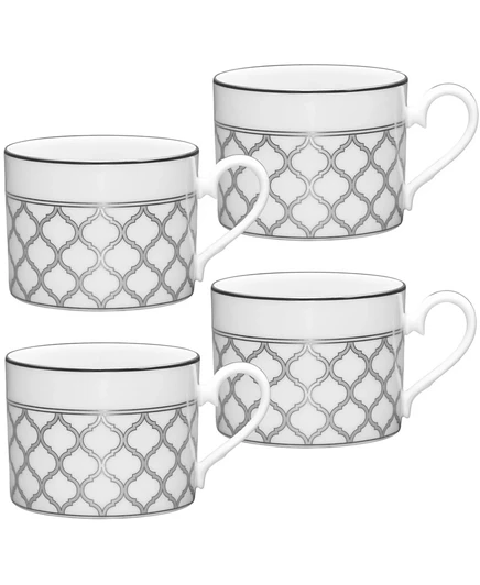 Чашки Noritake Eternal Palace набор 4, 250 мл, серебристые