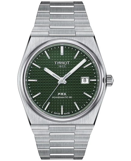 Мужские часы Tissot PRX Powermatic 80, серые