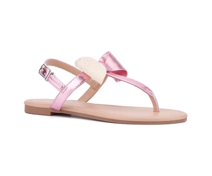  Женские сандалии на плоской подошве Abril pink combo