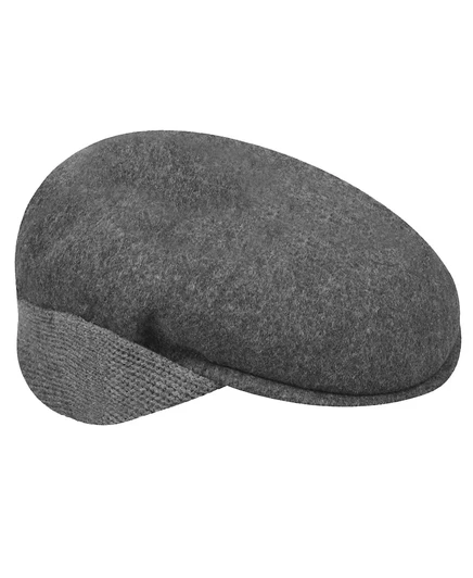 Мужские шерстяные шапки-ушанки Kangol 504 Ivy и плоские кепки-ушанки Kangol dark flannel