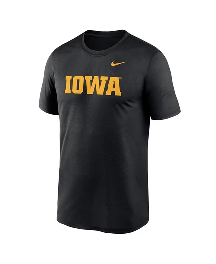 Мужская черная футболка с надписью Iowa Hawkeyes Prime Time Legend от Nike black