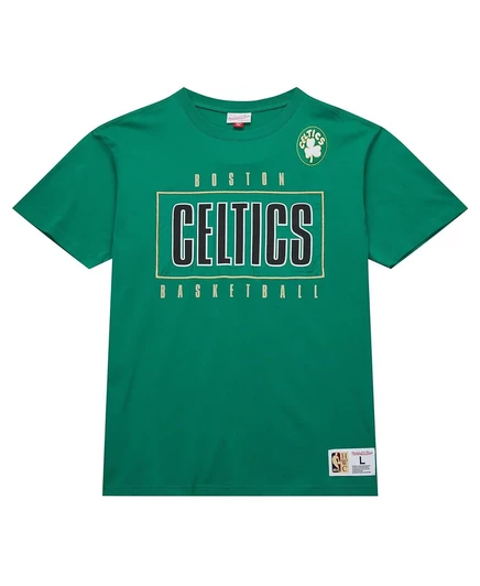 Мужская футболка Mitchell & Ness с винтажным логотипом Kelly Green Boston Celtics Hardwood Classics Team OG 2.0 премиум-класса от Mitchell & Ness kelly green