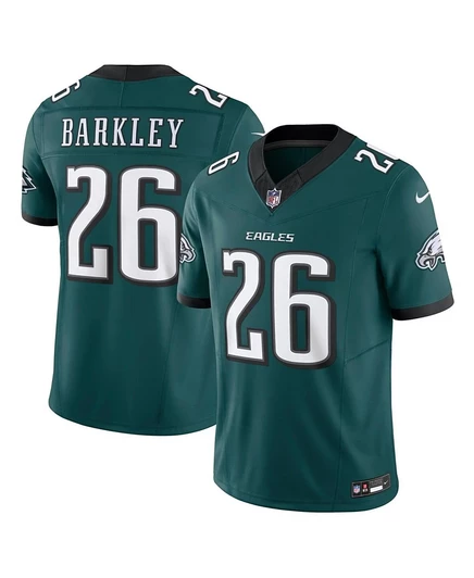 Мужская футболка Nike Saquon Barkley темно-зеленого цвета Philadelphia Eagles Vapor F.U.S.E. Limited green