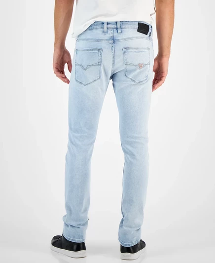 Мужские джинсы Guess slim зауженные, темная стирка