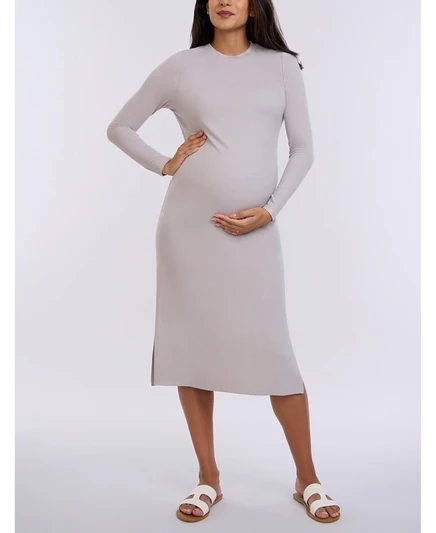 Женское платье для беременных Motherhood Maternity Rib, синее