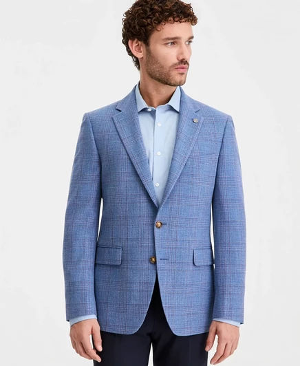 Мужской пиджак Ted Baker Modern fit клетчатый, синий
