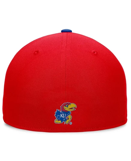 Мужская кепка Heritage Collector от Top of the World, белая/Royal Kansas Jayhawks 