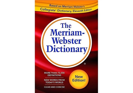 Словарь Merriam-Webster в мягкой белой обложке
