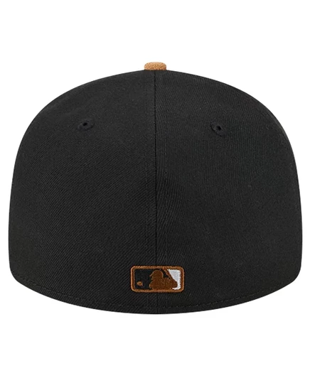 Мужская кепка New Era 59FIFTY White Sox низкий профиль, замшевый козырек, черная