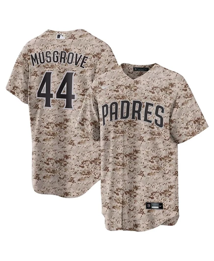 Мужская футболка Nike Joe Musgrove Padres камуфляжная, зеленая