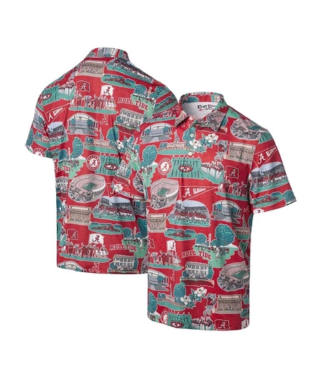 Мужское поло Reyn Spooner Alabama Crimson Tide, красное