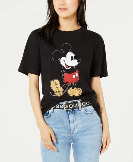 Футболка с изображением Микки из коллекции Disney Juniors, черная