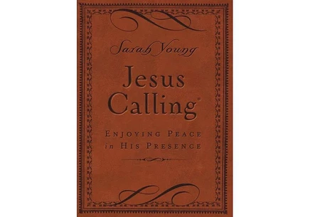 Книга Jesus Calling Sarah Young, малый коричневый переплет
