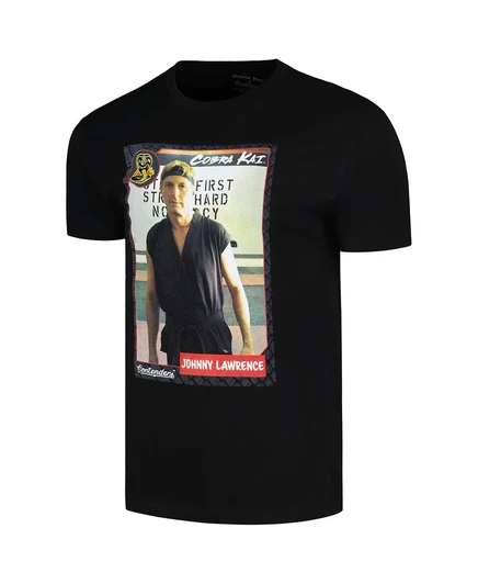 Одежда претендентов Мужская черная футболка Cobra Kai Johnny Lawrence Card black