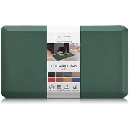 Кухонный коврик Zulay Kitchen Large 20x39 с защитой от усталости и мягкой пеной с эффектом памяти зеленый