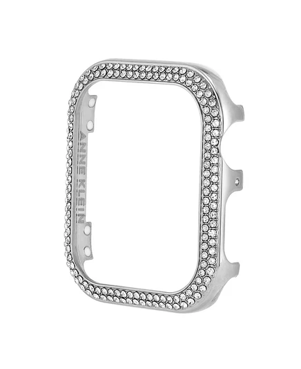 Женский чехол Anne Klein для Apple Watch 45 мм, серебристый