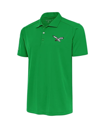 Мужская поло Antigua Philadelphia Eagles с логотипом, зеленая