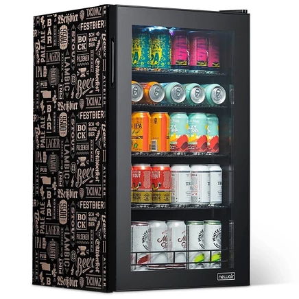 Барный холодильник NewAir «Beers of the World» 126 банок, черный
