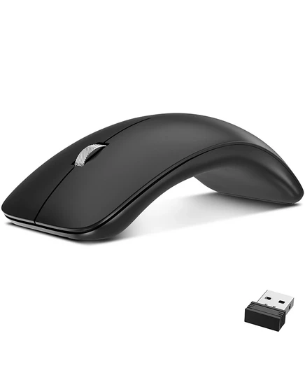 Беспроводная изогнутая эргономичная мышь Delton S10, USB-мышь с частотой 2,4 ГГц (DMERGS10-WB), черный