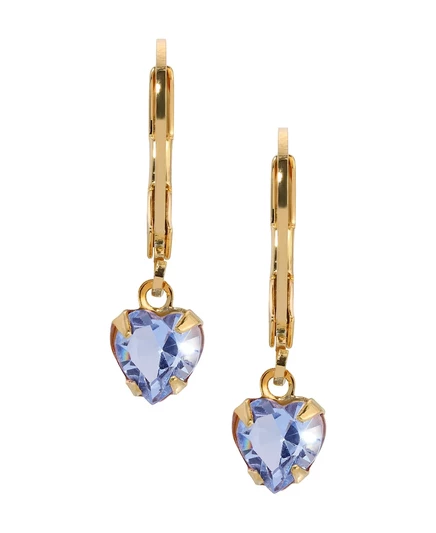 Подвесные серьги 2028 Crystal Heart, синие