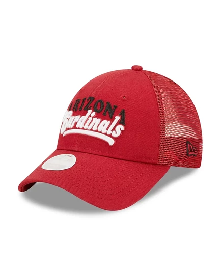 Женская кепка-бейсболка New Era Cardinal Arizona Cardinals Team Trucker 9FORTY Snapback cardinal