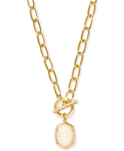 Ожерелье Kendra Scott Daphne, позолота 14k, коричневое