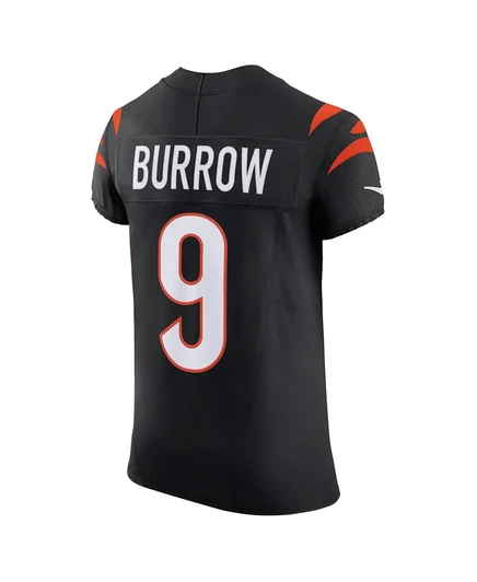 Мужская футболка Nike Joe Burrow черного цвета Cincinnati Bengals Vapor F.U.S.E. Elite. black
