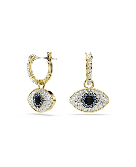 Серьги-капли Symbolica от сглаза Swarovski, Синие, с позолотой