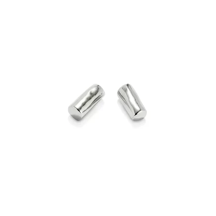 Серьги в форме трубки с покрытием из стерлингового серебра UNOde50 пробы silver