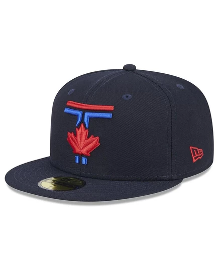Мужская кепка New Era темно-синего цвета Toronto Blue Jays 2024 City Connect 59 размера 