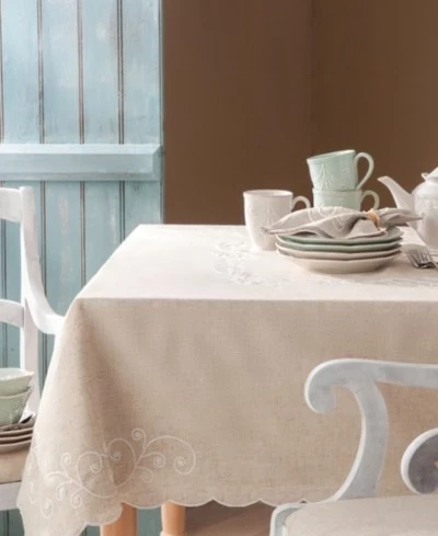 Скатерть Lenox French Perle с вышивкой