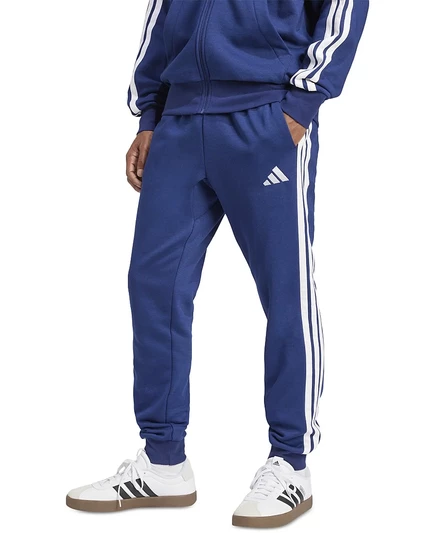Мужские флисовые брюки Adidas Essentials с тремя полосами, синие