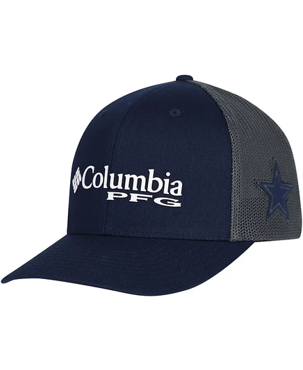 Мужская кепка Columbia Dallas Cowboys PFG, темно-синяя