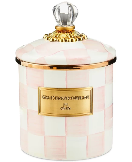Банка Mackenzie-Childs Rosy Check эмалированная сталь, 1,12 л