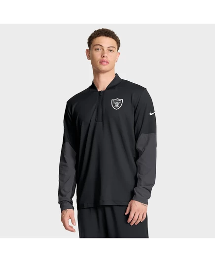 Мужской пуловер Nike Sideline Feel The Pressure с половинной молнией, черный