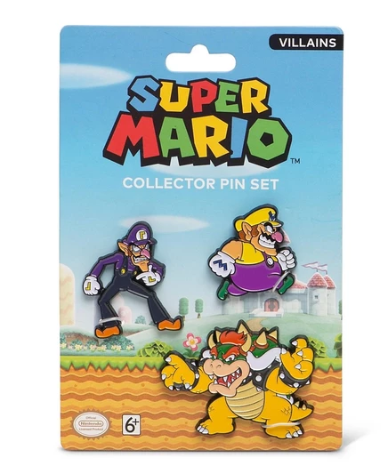 Набор значков PowerA Super Mario Villains, разноцветный