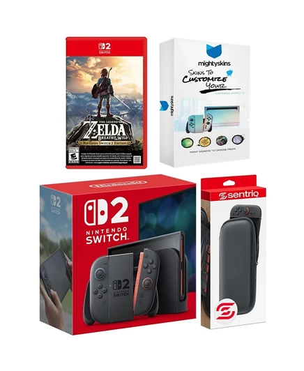 Консоль Nintendo Switch 2 комплект с Zelda и чехлом, серая