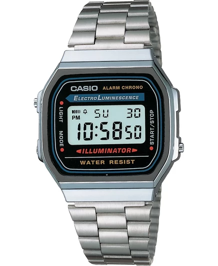 Унисекс-часы Casio цифровые, 32 мм, черные
