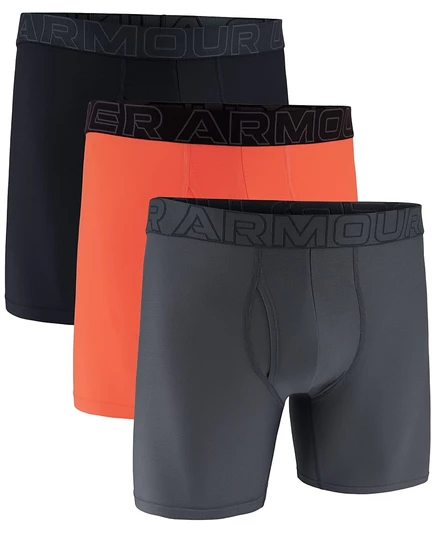 Мужские боксер-брифы Under Armour Tech 6″, красные, 3 шт