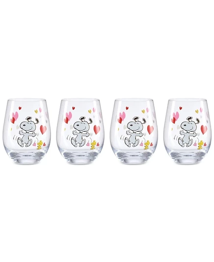 Стаканы Lenox Snoopy, набор 4 шт., 532 мл