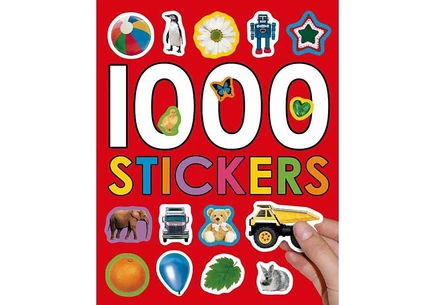 Книга с наклейками Roger Priddy 1000 наклеек, белая