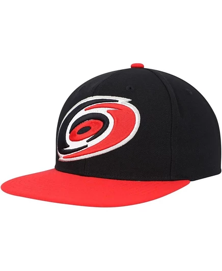 Мужская кепка Mitchell & Ness Black Carolina Hurricanes Core Team Ground 2.0 Snapback черного цвета
