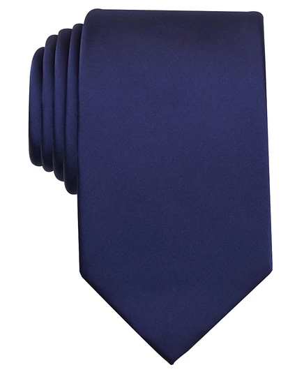 Мужской галстук Perry Ellis Satin Solid, синий