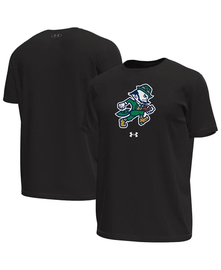 Мужская футболка Under Armour Tech Notre Dame, черная