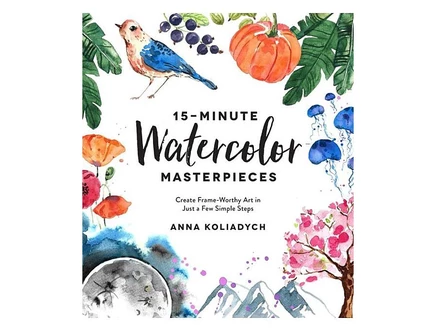 Книга Barnes & Noble Шедевры акварели за 15 минут